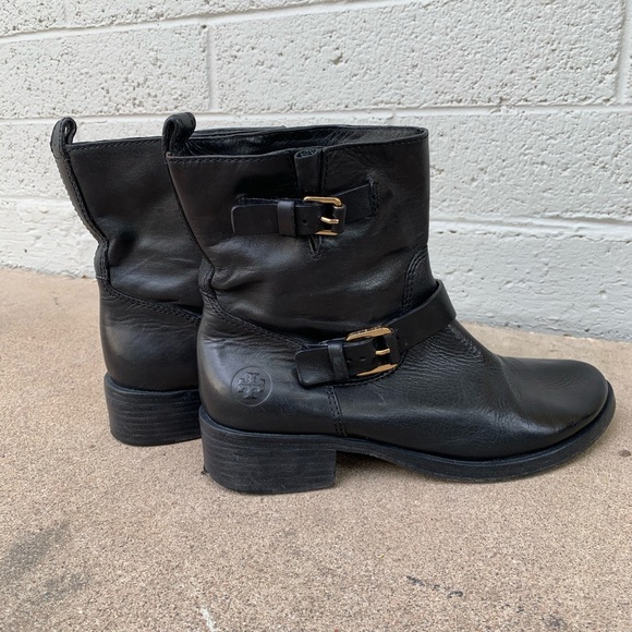 TORY BURCH // Leather Pull On Ankle Bootie // Size 8.5 - Picture 4 of 9